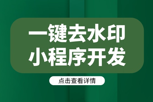 德州一鍵去水印小程序開發方案及功能介紹